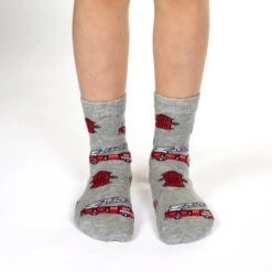 Airplanes, Construction And Firefighter Kids Socks -Good Luck Sock Store 10010 Firefighter v1