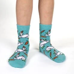 Bees, Bunnies And Dogs Kids Socks -Good Luck Sock Store 10030 Bunnies v1