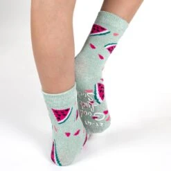 Bananas, Carrots And Watermelon Kids Socks -Good Luck Sock Store 10050 Watermelon v4