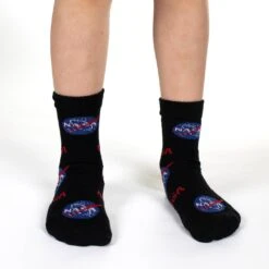 Math, NASA And Rockets Kids Socks -Good Luck Sock Store 10060 NASA v1