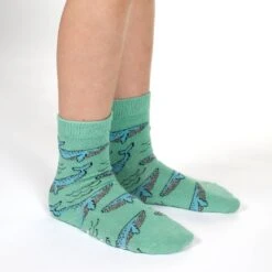 Llamas, Unicorns And Whales Kids Socks -Good Luck Sock Store 10090 Whales v1