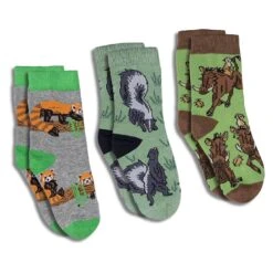 Red Panda, Skunk And Warthogs Kids Socks