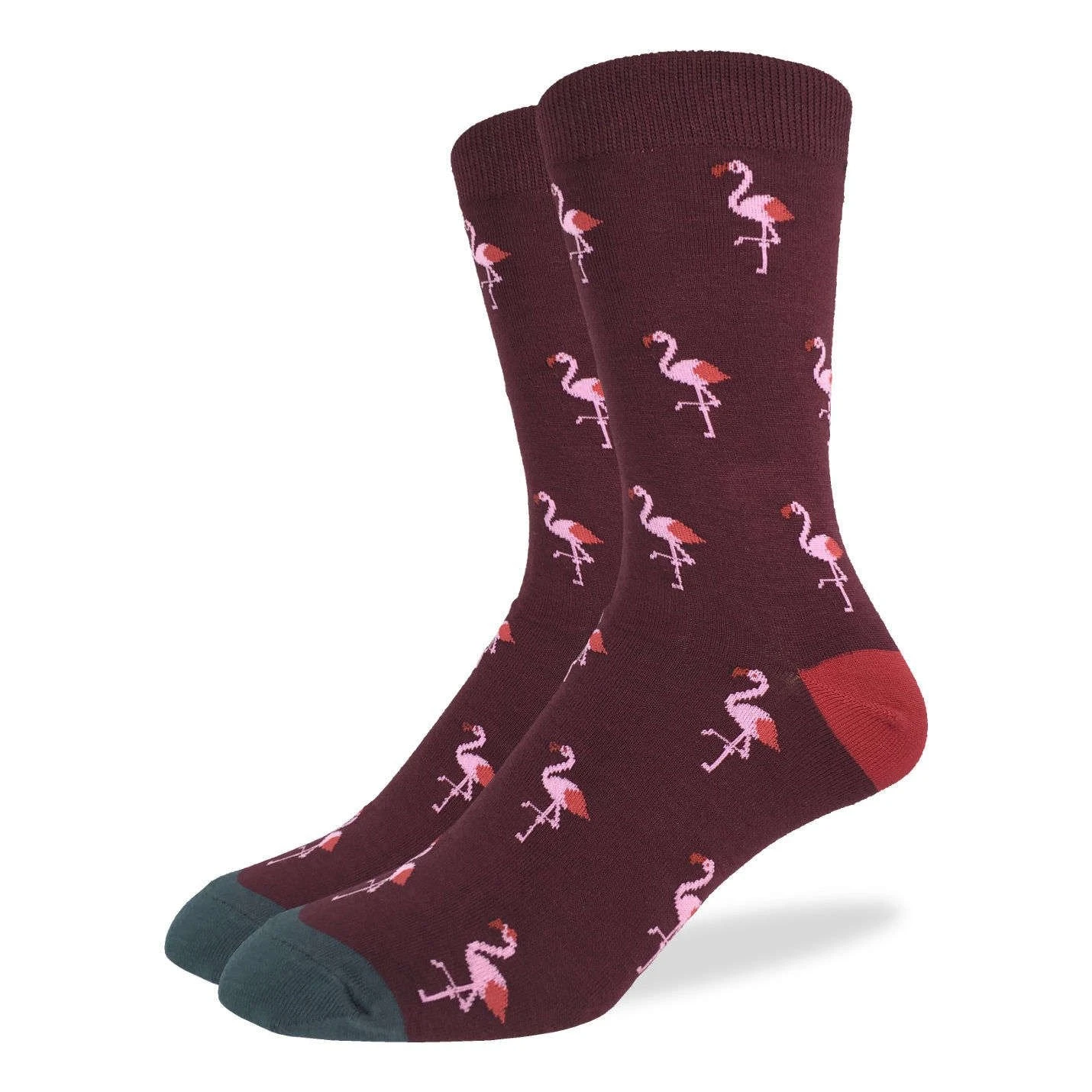 Men's Pink Flamingo Party Socks 1 Men's Pink Flamingo Party Socks