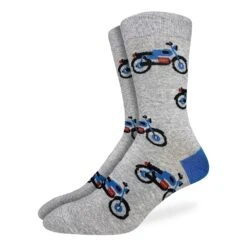 Men's Gray Motorcycle Socks
