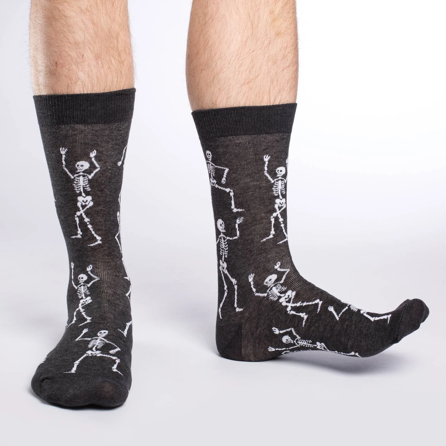 Men's Dancing Skeleton Halloween Socks 2 Men's Dancing Skeleton Halloween Socks - Image 2