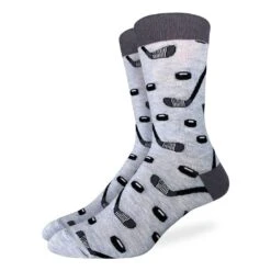 Men's Big & Tall Hockey Sticks And Pucks Socks