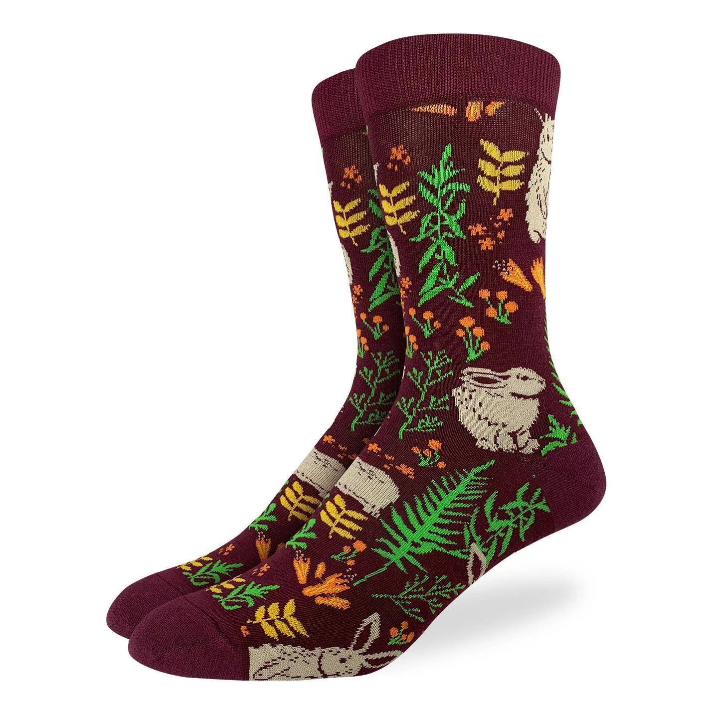 Men's Woodland Bunnies Socks 1 Men's Woodland Bunnies Socks