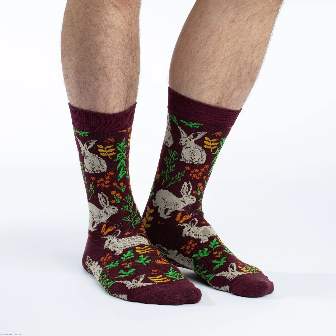 Men's Woodland Bunnies Socks 2 Men's Woodland Bunnies Socks - Image 2