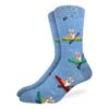 Men's Big & Tall Corgi Kayaking Socks