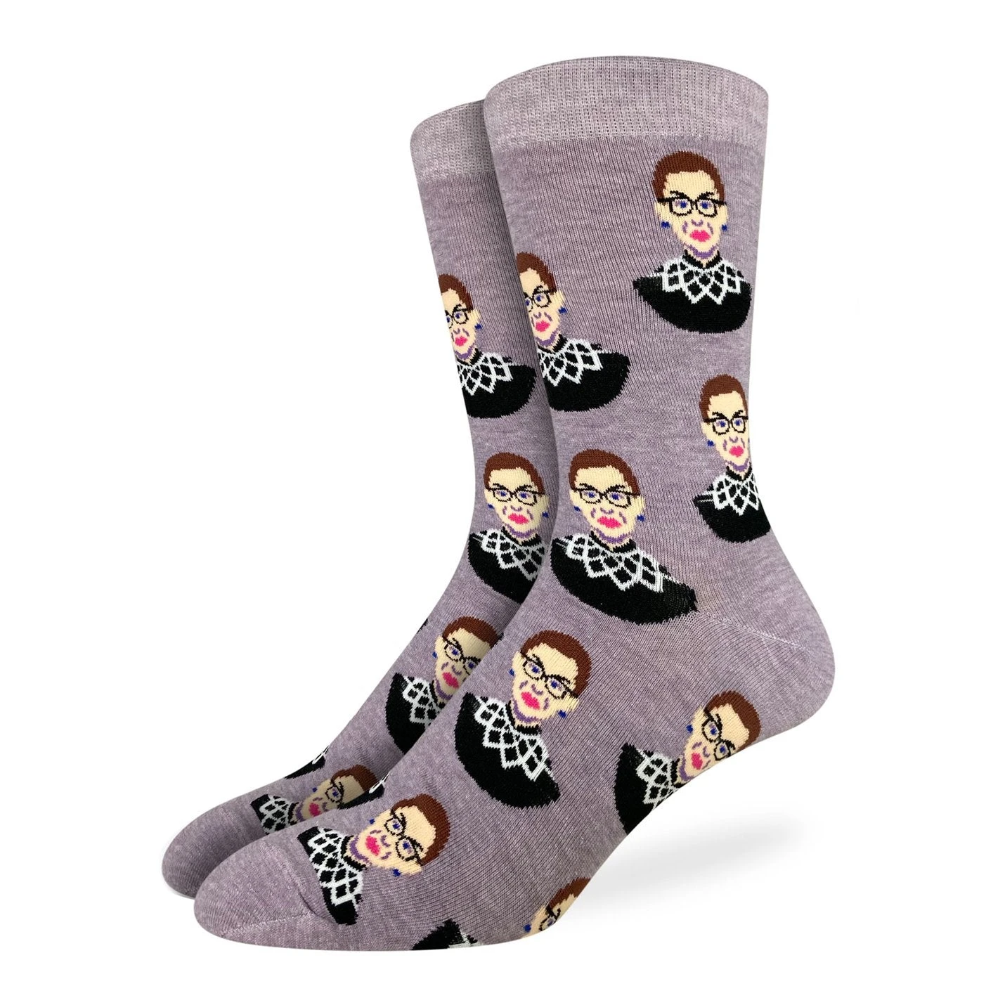 Men's Ruth Bader Ginsburg, Purple Socks 1 Men's Ruth Bader Ginsburg, Purple Socks