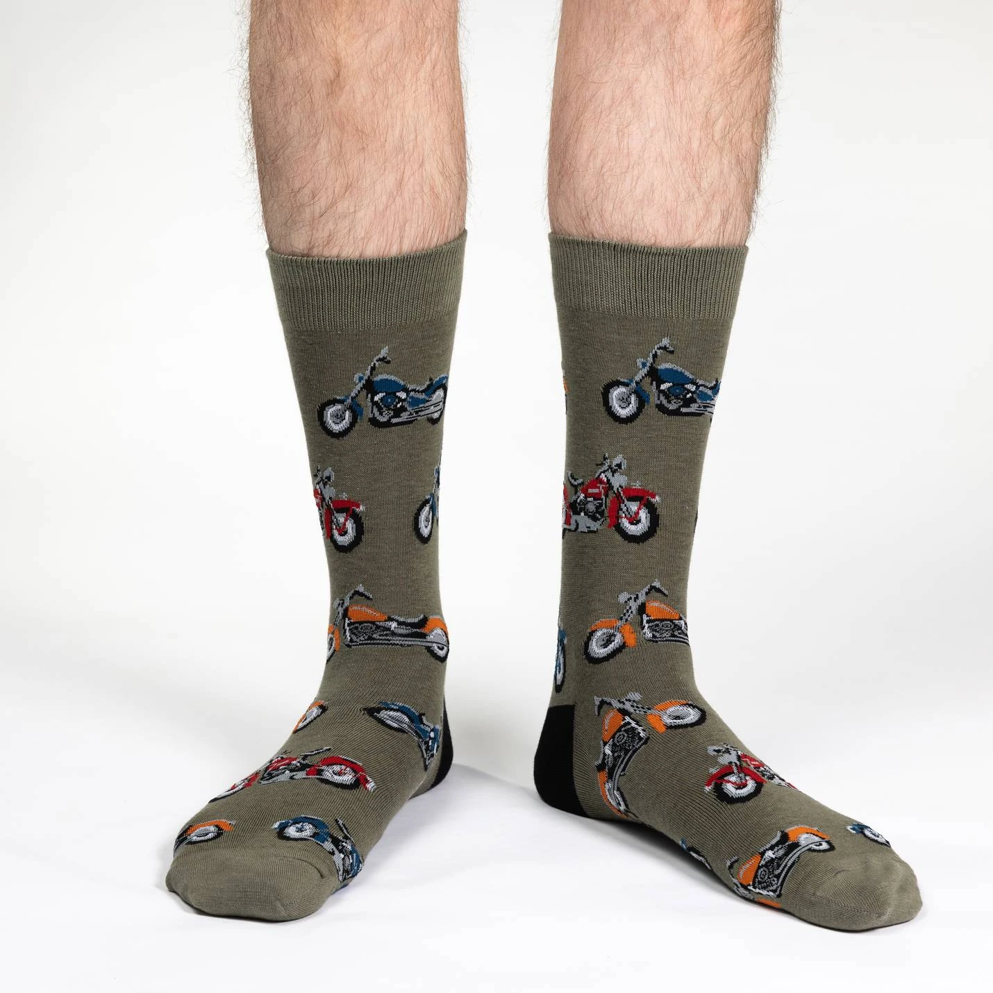 Men's Big & Tall Chopper Motorcycle Socks 2 Men's Big & Tall Chopper Motorcycle Socks - Image 2