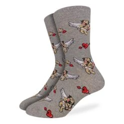 Men's Cupid Pugs Valentine's Day Socks
