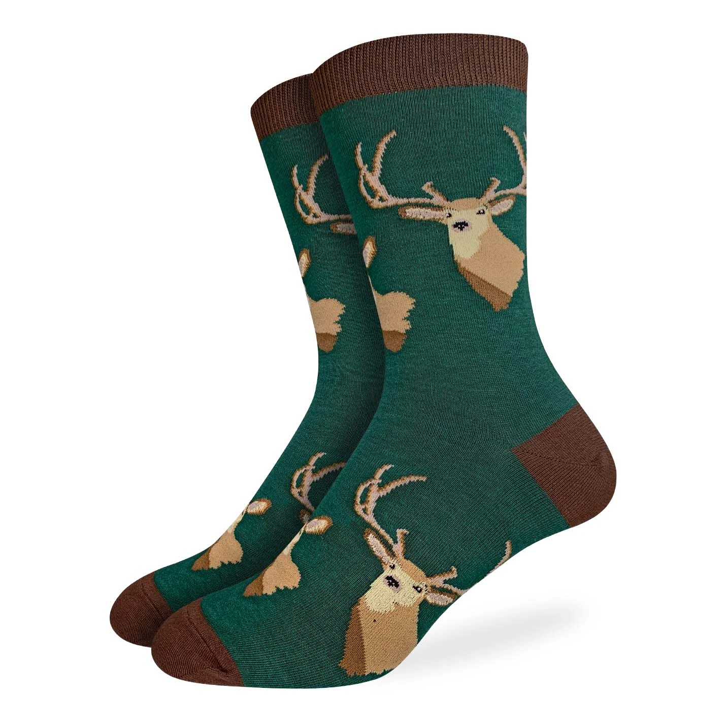 Men's Big & Tall Deer Heads Socks 1 Men's Big & Tall Deer Heads Socks