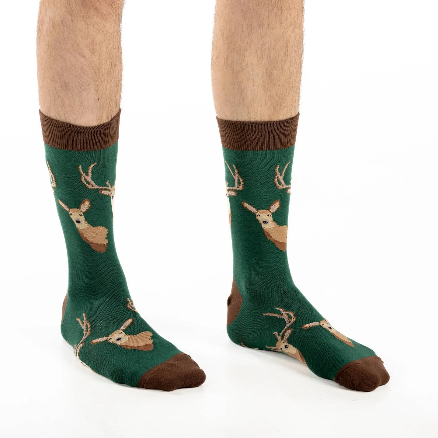 Men's Big & Tall Deer Heads Socks 2 Men's Big & Tall Deer Heads Socks - Image 2