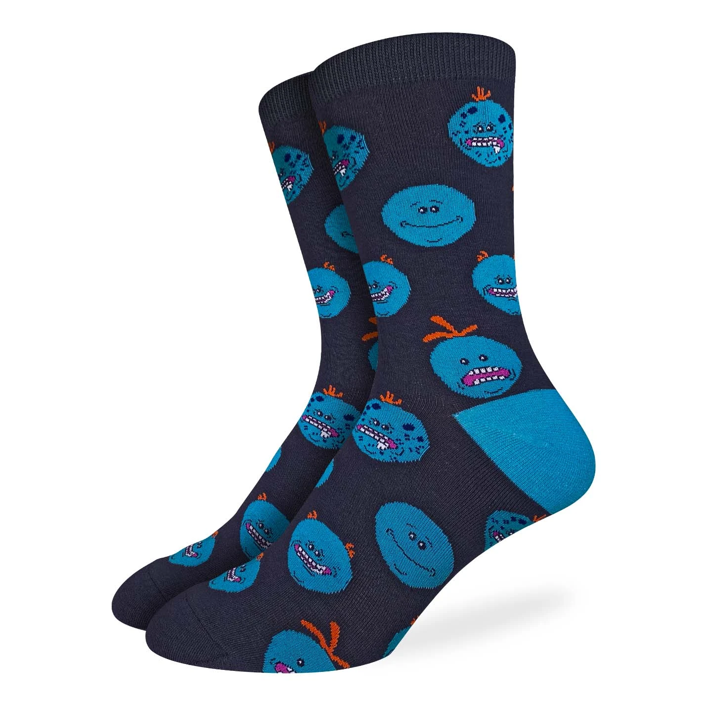 Men's Rick And Morty, Mr. Meeseeks Facial Expressions Socks 1 Men's Rick And Morty, Mr. Meeseeks Facial Expressions Socks