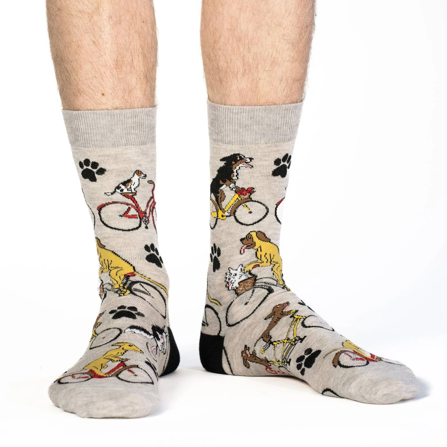 Men's Big & Tall Dogs Riding Bikes Socks 2 Men's Big & Tall Dogs Riding Bikes Socks - Image 2