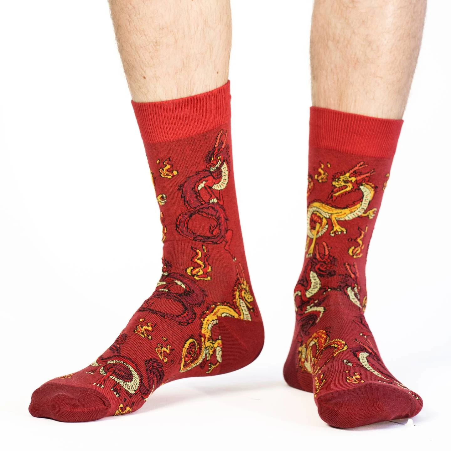 Men's Big & Tall Dragons Socks 2 Men's Big & Tall Dragons Socks - Image 2
