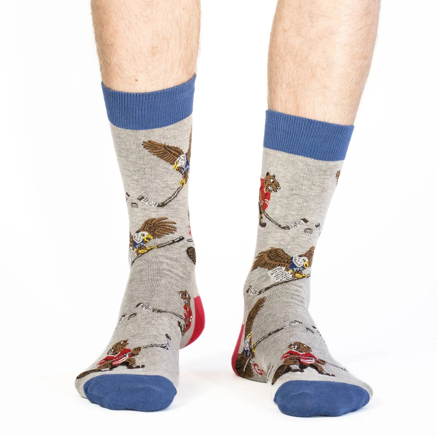 Men's Hockey Beaver Vs. Eagle Socks 2 Men's Hockey Beaver Vs. Eagle Socks - Image 2