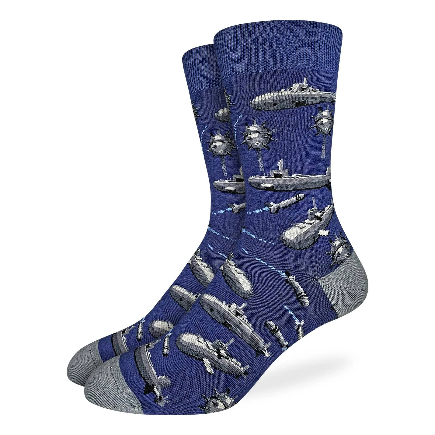 Men's Big & Tall Naval Submarines Socks 1 Men's Big & Tall Naval Submarines Socks
