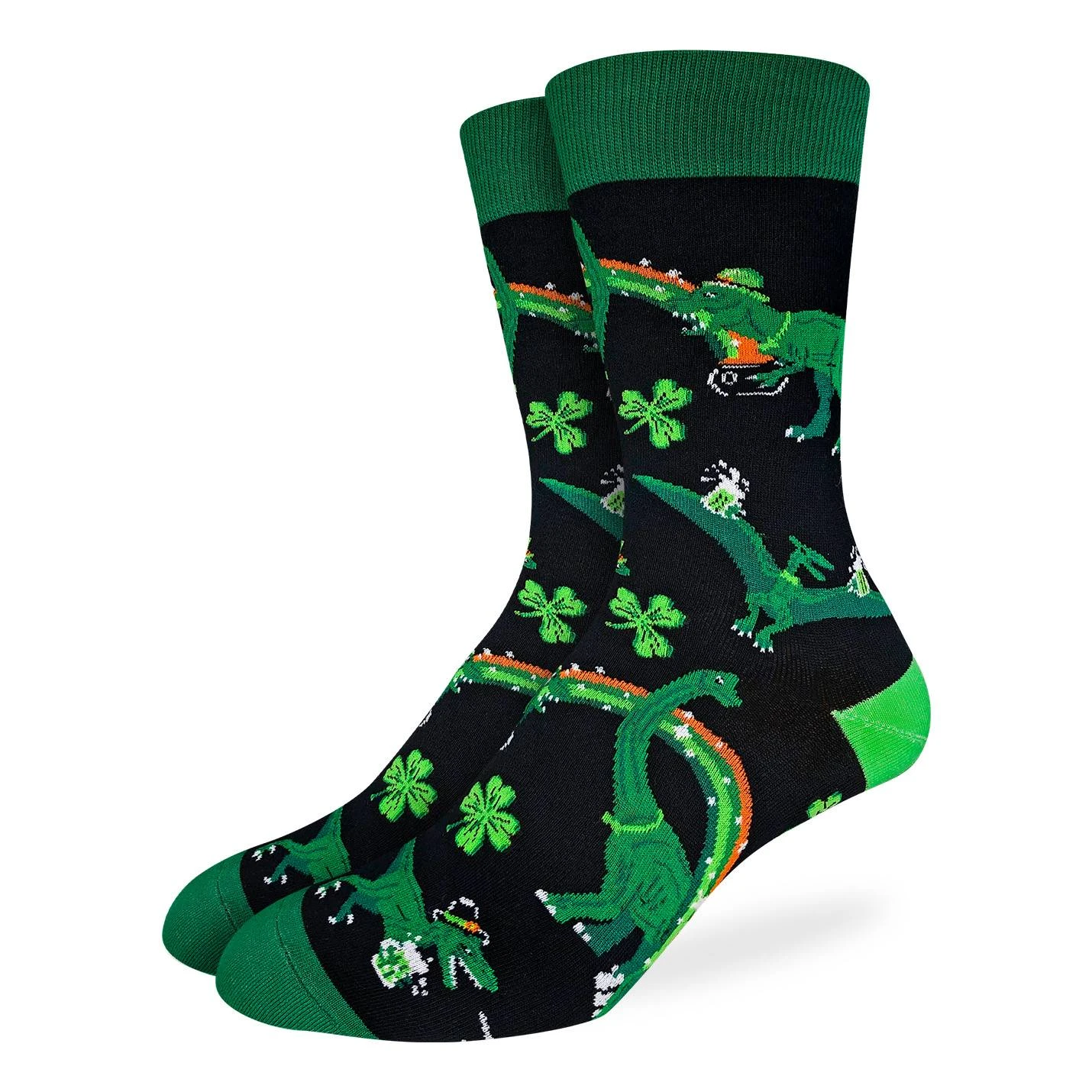 Men's Saint Patrick's Day Dinosaurs Socks 1 Men's Saint Patrick's Day Dinosaurs Socks