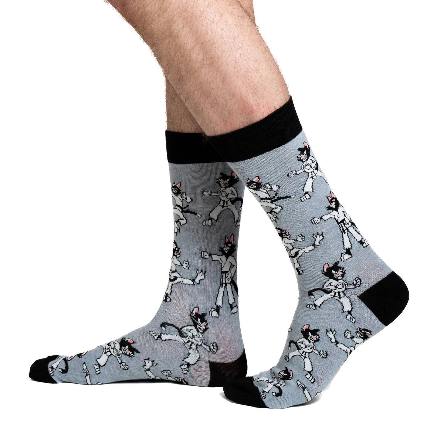 Men's Karate Cats Socks 2 Men's Karate Cats Socks - Image 2
