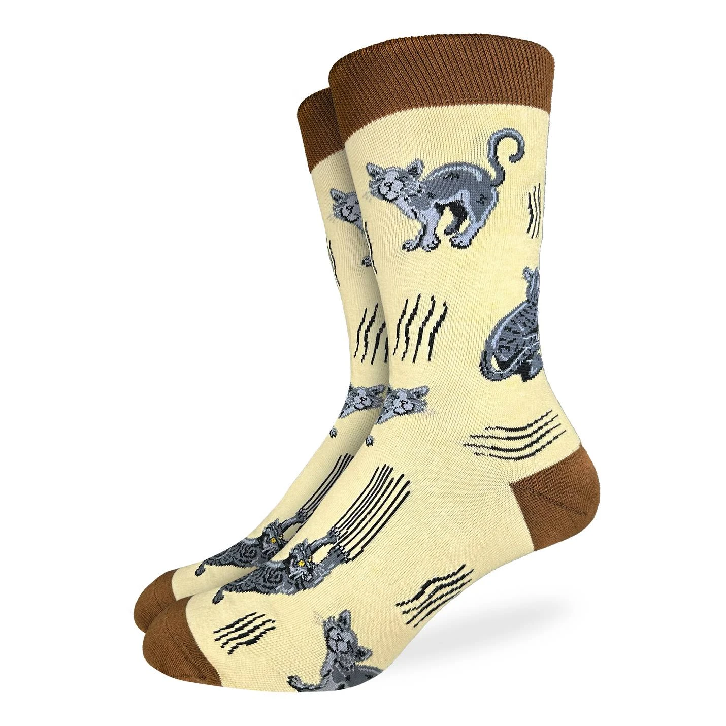 Men's Scratchy Cats Socks 1 Men's Scratchy Cats Socks