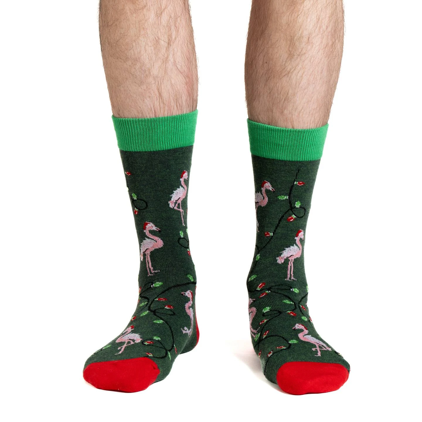 Men's Christmas Flamingos Socks 2 Men's Christmas Flamingos Socks - Image 2
