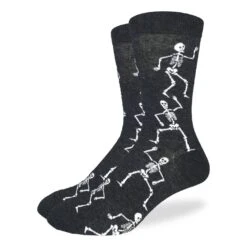 Men's Big & Tall Skeleton Halloween Socks