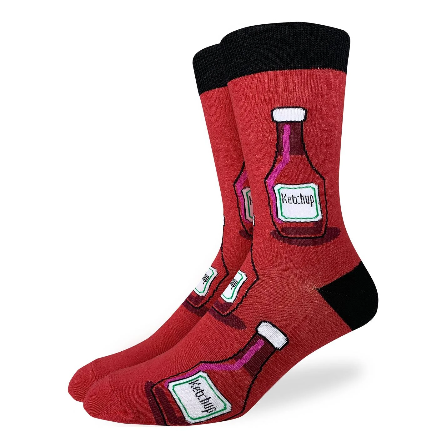 Men's Big & Tall Ketchup Socks 1 Men's Big & Tall Ketchup Socks