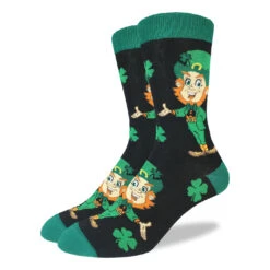 Men's Big & Tall Saint Patrick's Day Leprechaun Socks
