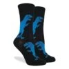 Women's Black T-Rex Dinosaur Socks