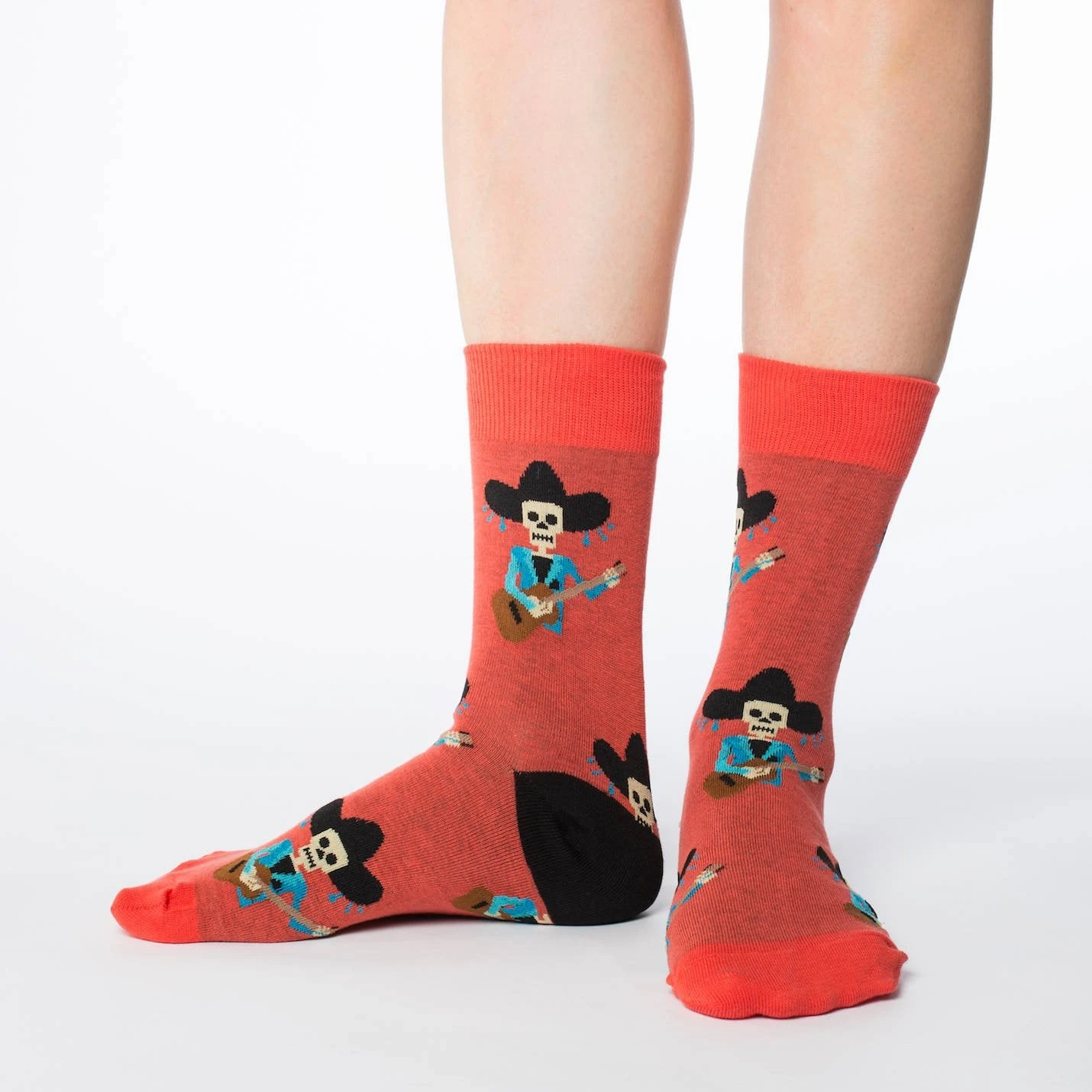 Women's Mariachi Skeleton Socks 2 Women's Mariachi Skeleton Socks - Image 2