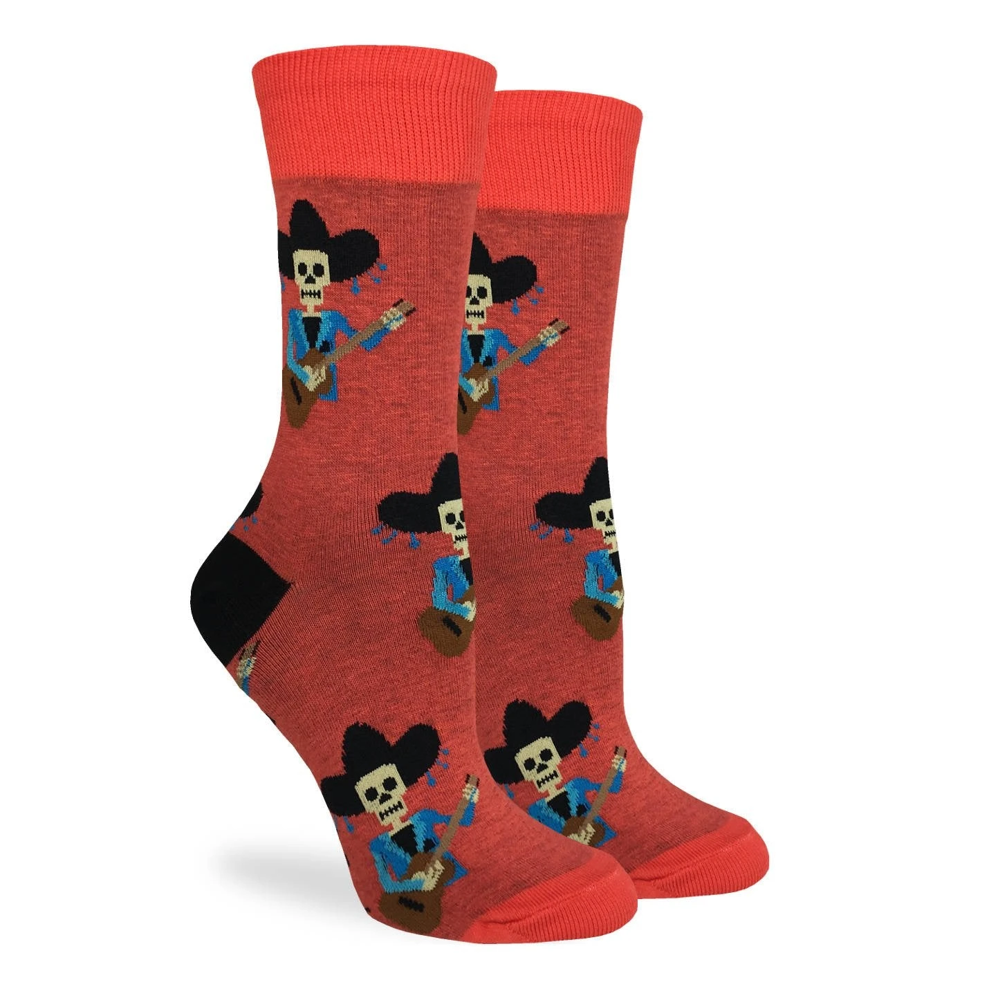 Women's Mariachi Skeleton Socks 1 Women's Mariachi Skeleton Socks