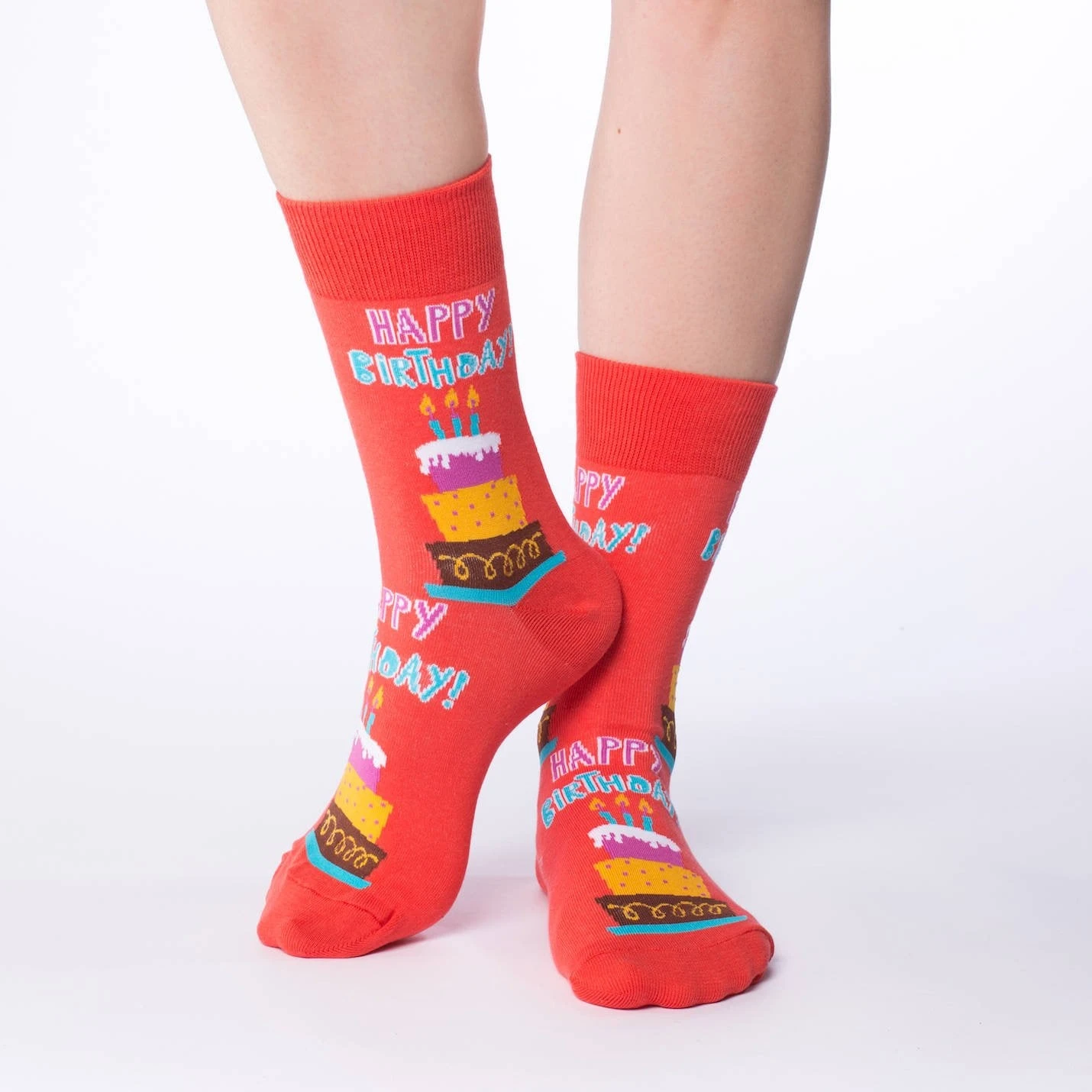 Women's Happy Birthday Socks 2 Women's Happy Birthday Socks - Image 2