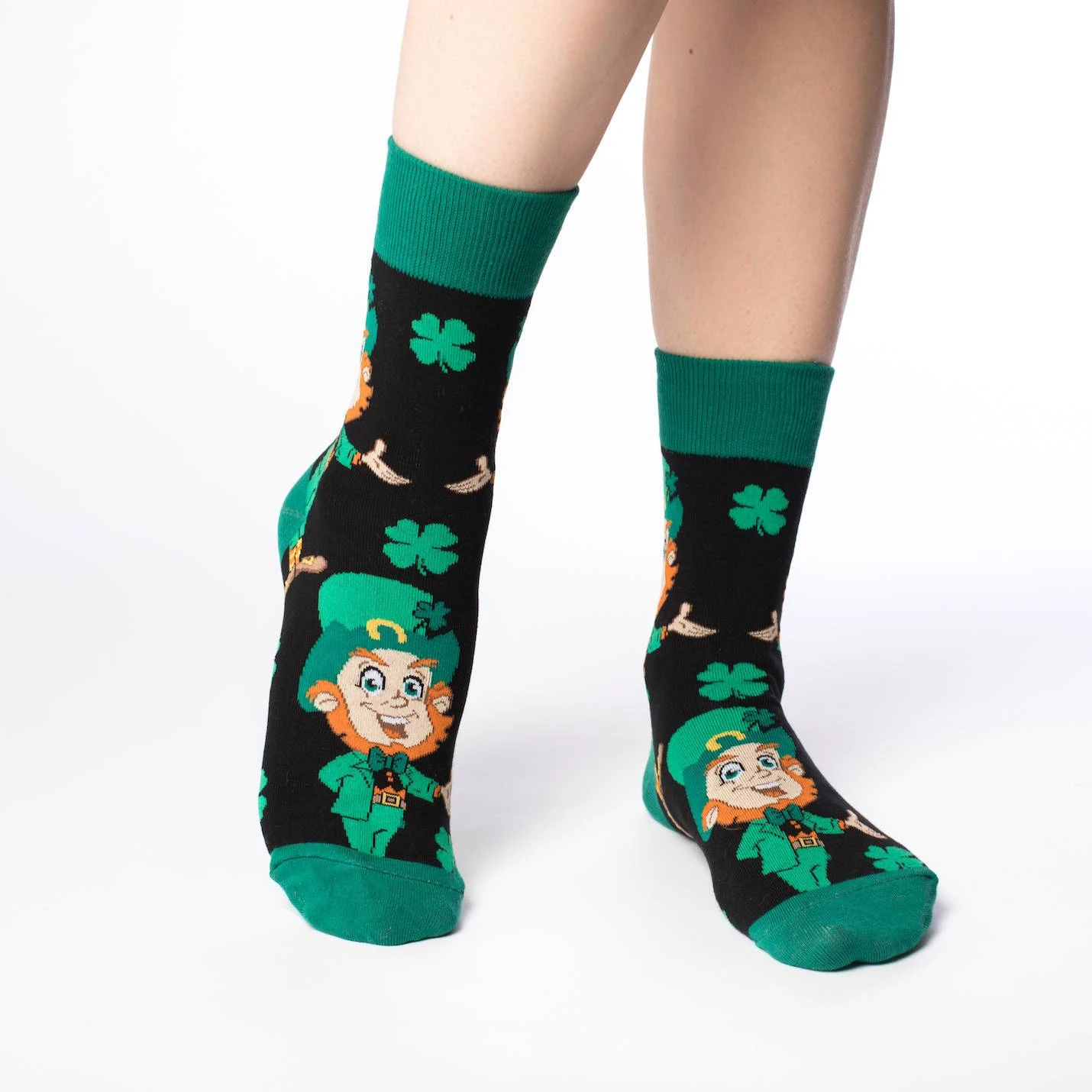Women's Saint Patrick's Day Leprechaun Socks 2 Women's Saint Patrick's Day Leprechaun Socks - Image 2
