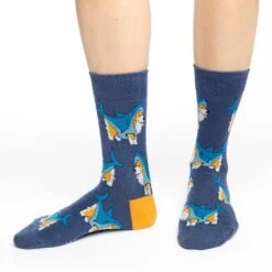 Women's Corgi Sharks Socks 3 Women's Corgi Sharks Socks -Good Luck Sock Store 3211 Good Luck Sock Corgi Sharks Socks v2 fccb4bc7 2191 42be 9cd2 3fd35e1c1471
