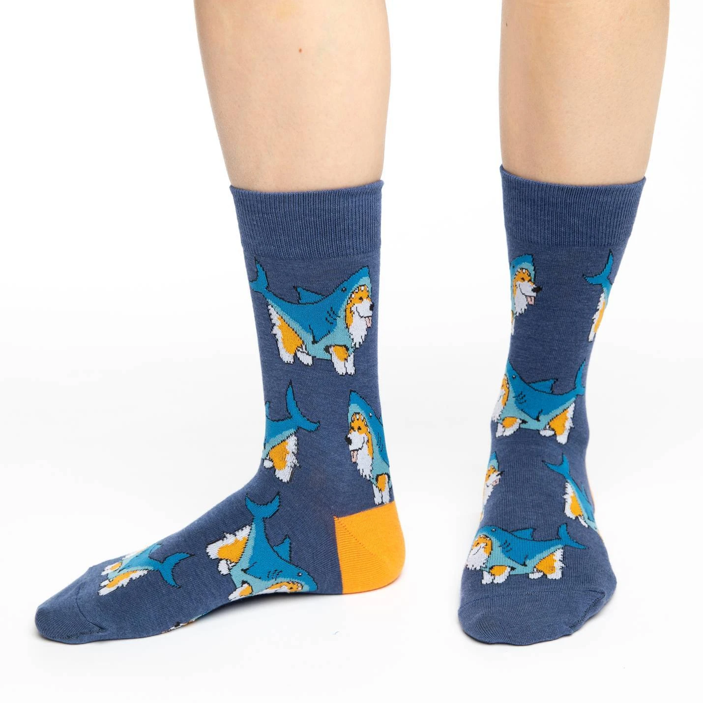Women's Corgi Sharks Socks 2 Women's Corgi Sharks Socks - Image 2