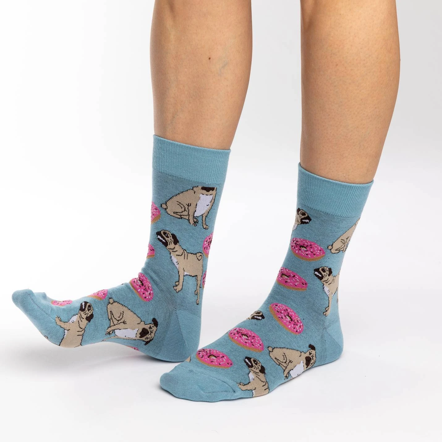 Women's Pugs And Donuts Socks 2 Women's Pugs And Donuts Socks - Image 2