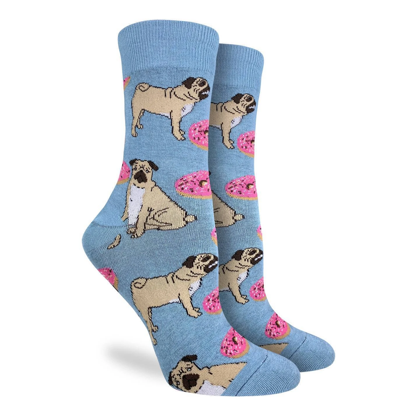 Women's Pugs And Donuts Socks 1 Women's Pugs And Donuts Socks