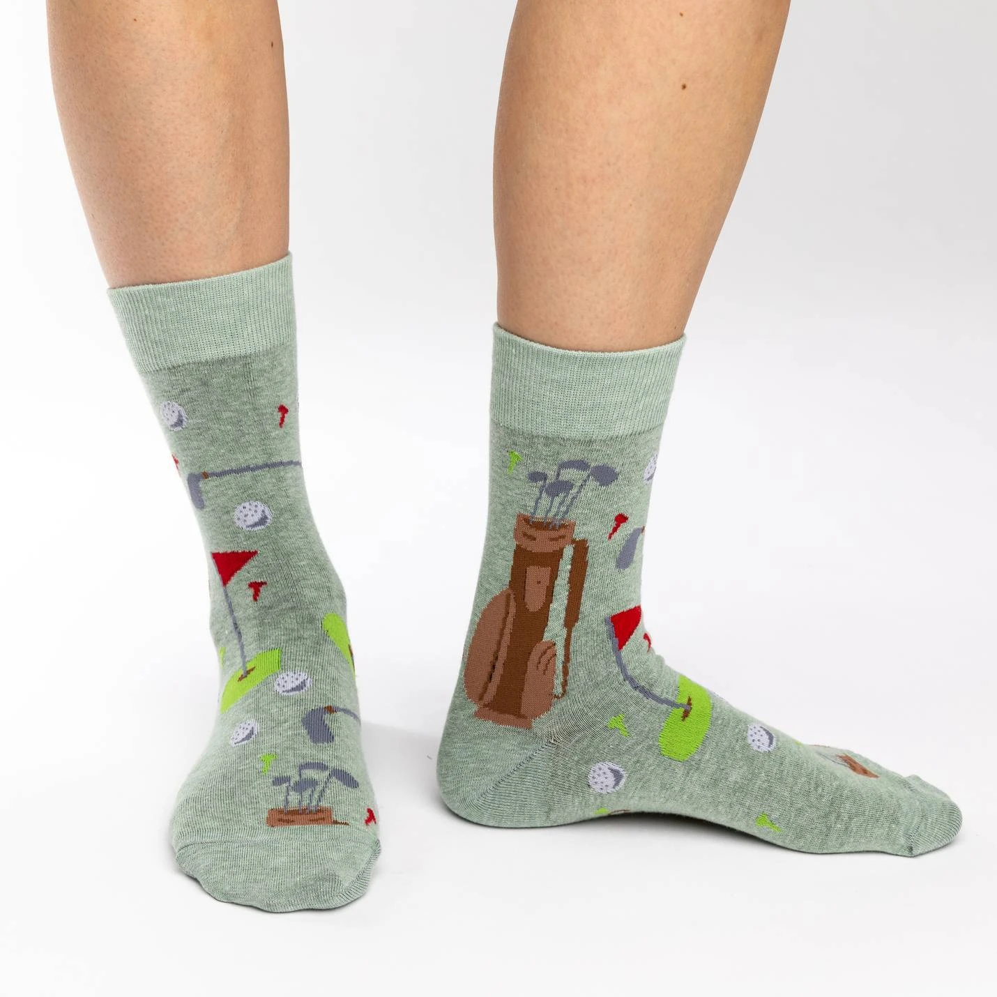 Women's Golf Green Socks 2 Women's Golf Green Socks - Image 2