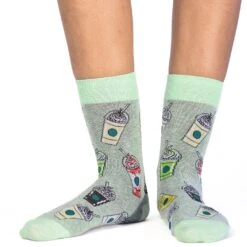 Women's Frappuccinos Socks -Good Luck Sock Store 3413 frappuccinos 1