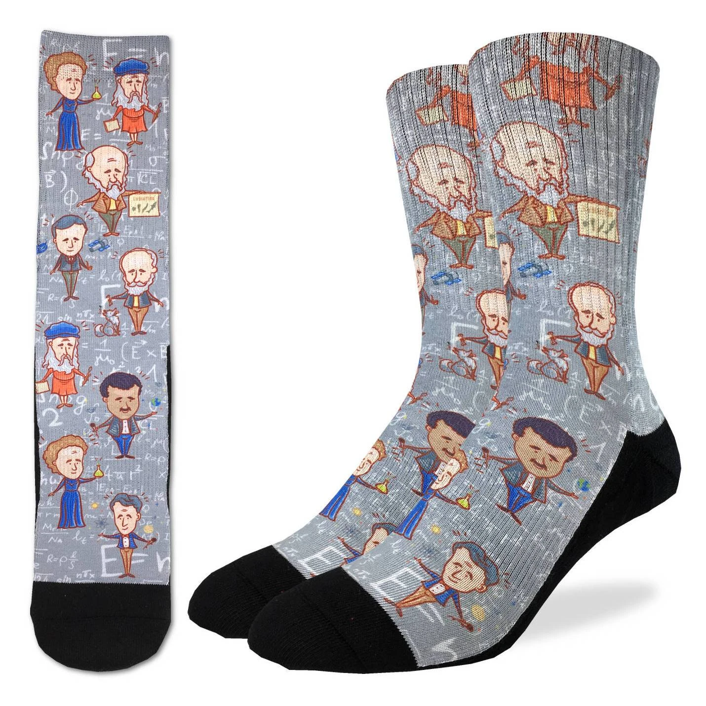 Men's Famous Scientist Socks 1 Men's Famous Scientist Socks
