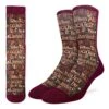 Men's Go To The Library Socks