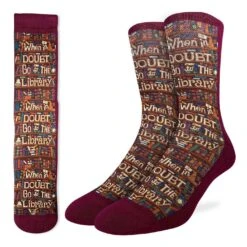 Men's Go To The Library Socks
