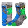 Men's Sesame Street, Oscar And Cookie Monster Socks