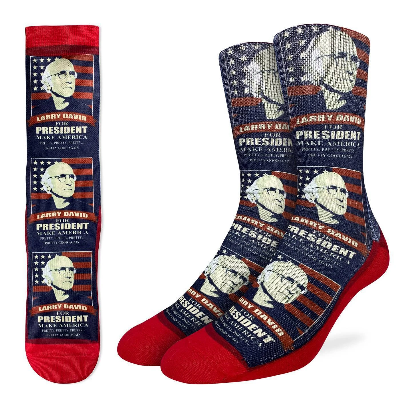 Men's Larry David For President Socks 1 Men's Larry David For President Socks