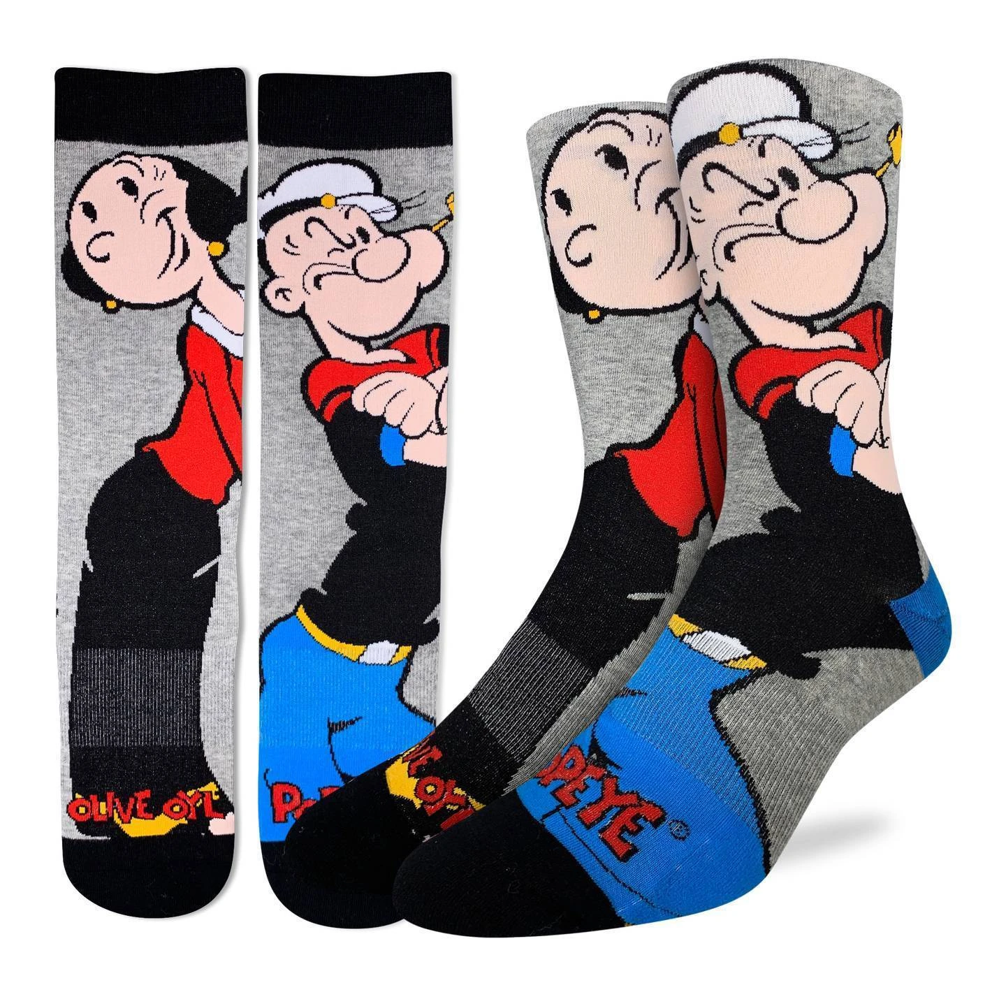 Men's Popeye, Popeye And Olive Socks 1 Men's Popeye, Popeye And Olive Socks