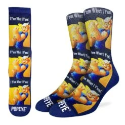 Men's Popeye, I Y'am What I Y'am Socks