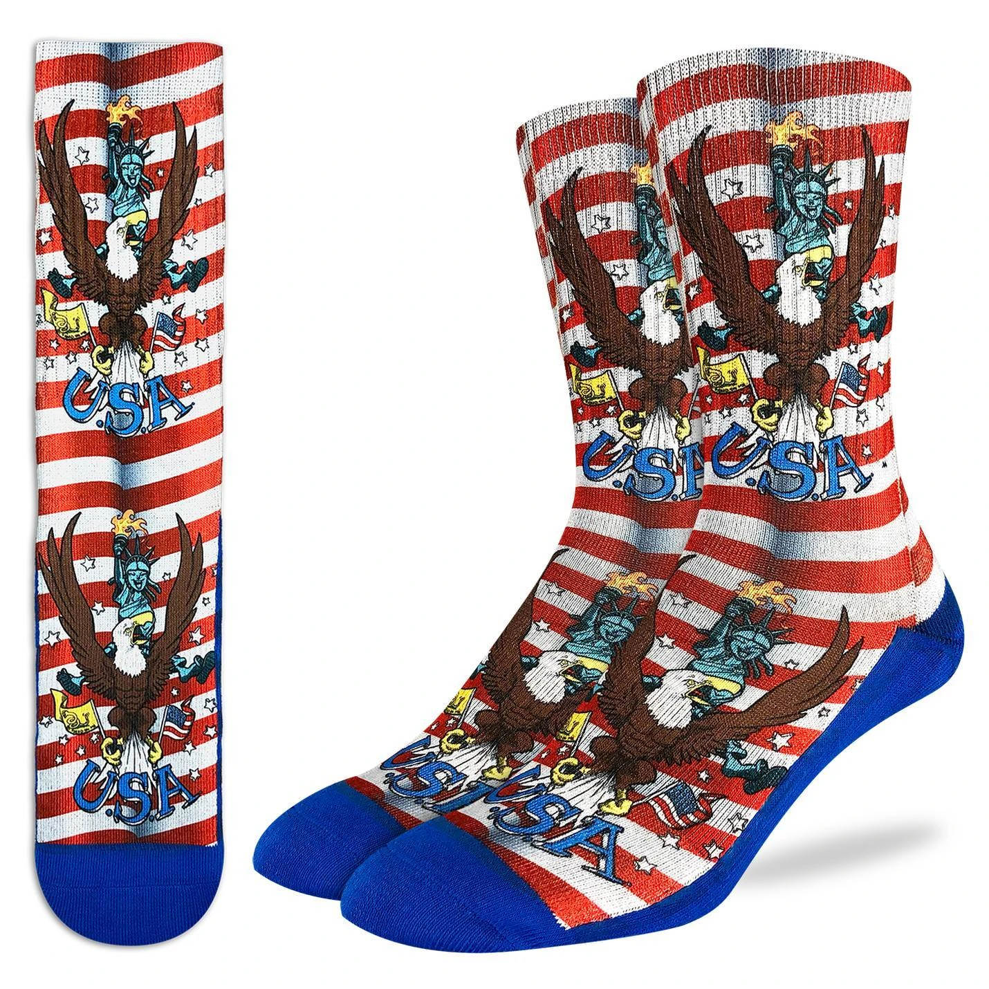 Men's Majestic America Bald Eagle Socks 1 Men's Majestic America Bald Eagle Socks