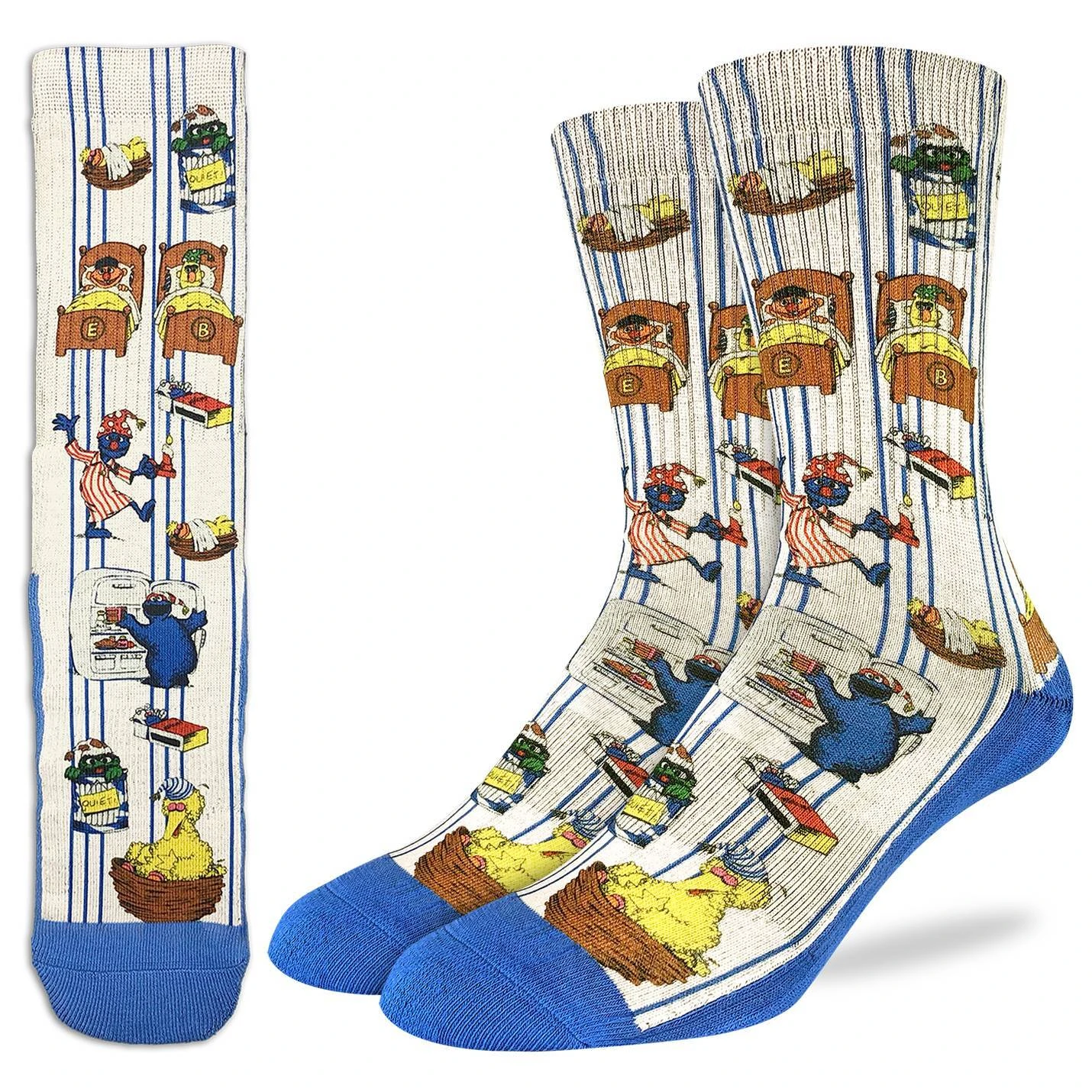 Men's Sesame Street, Bedtime Socks 1 Men's Sesame Street, Bedtime Socks